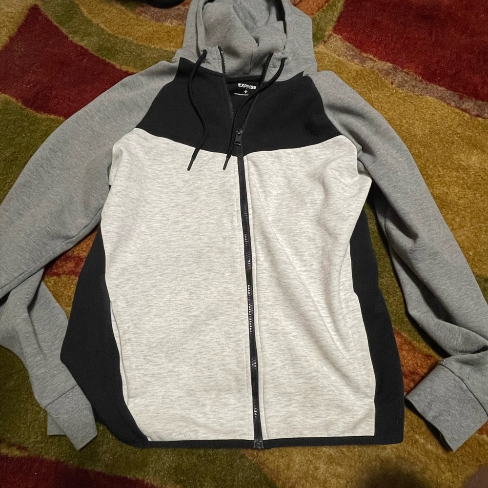 Express mens zip up hoddie xs